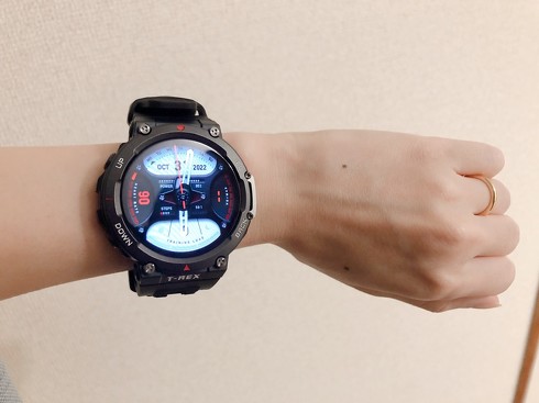 アマズフィット スマートウォッチ T-Rex 2 腕時計