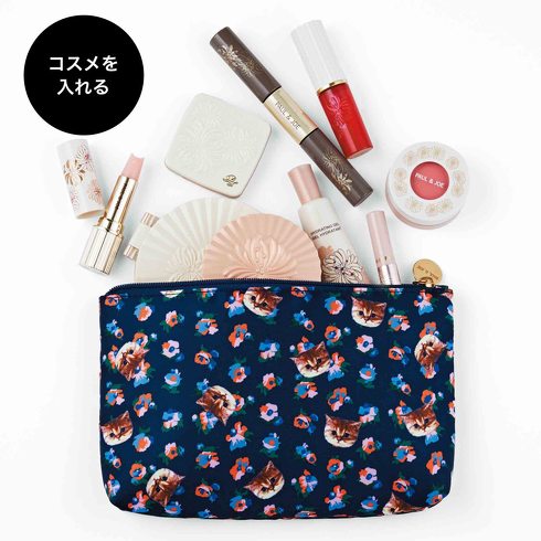 【未開封】ポール＆ジョーボーテ♡猫ポーチキット♡フェイスカラー♡リップ♡セット ドッキングできるってスゴイ！ 猫ちゃんデザインの付録「ポール