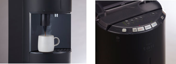 浄水型ウォーターサーバーにコーヒーメーカーをプラスした「every