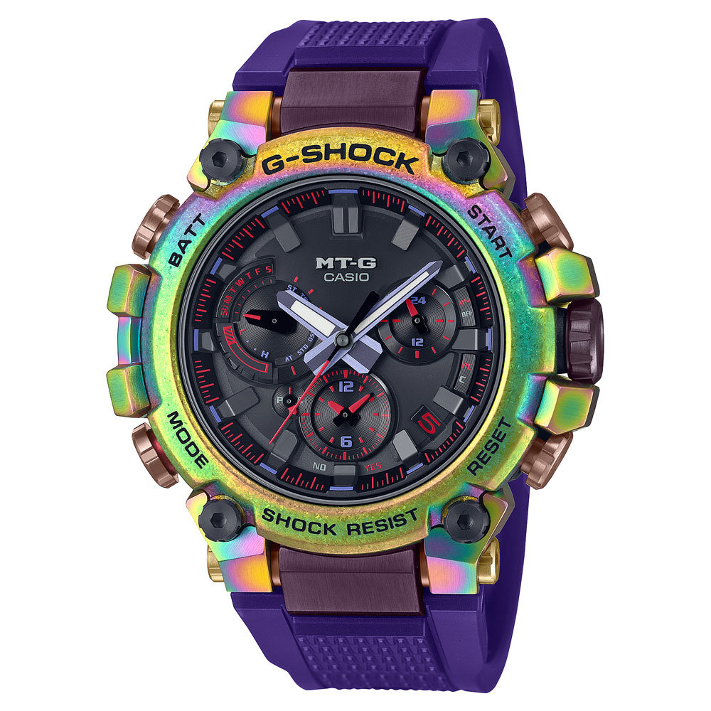 プレミアムG-SHOCK「MT-G」からレインボーカラーのスペシャルモデル