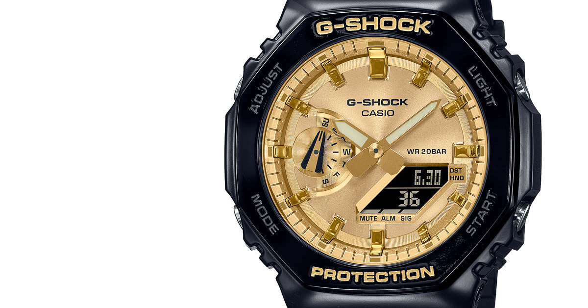 G-SHOCKの人気シリーズ「GA-2100」にメタリックフェイスの2モデル登場