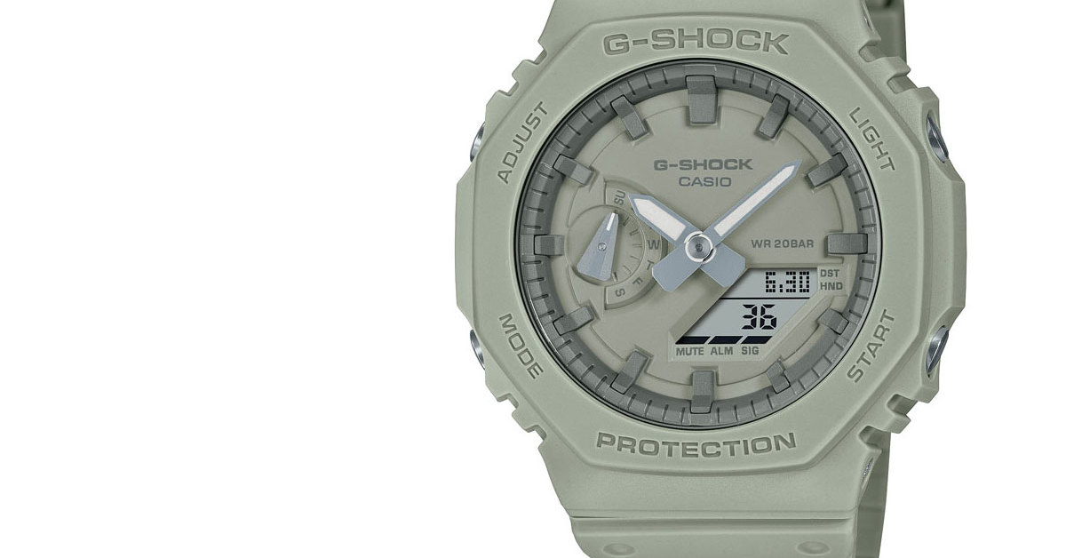 G-SHOCKからアースカラーのワントーンで仕上げた新モデルが登場