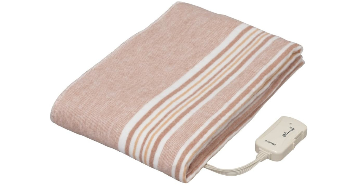 新品　大判　フランネル　洗える　電気毛布　シングル　広電　ダニ退治　敷毛布　北欧