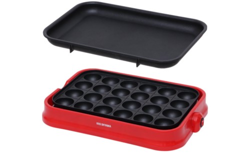 アイリスオーヤマ(IRIS OHYAMA)「たこ焼き器 着脱式 2WAY PHP-24W-R」