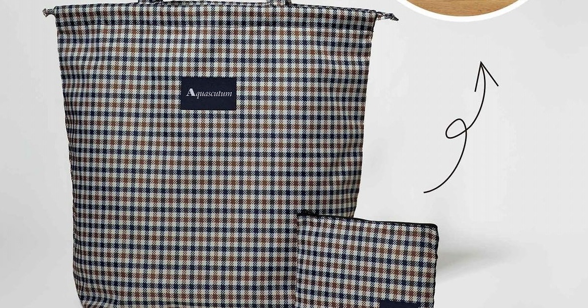 付録】アクアスキュータムの“上品エコバッグ”が登場 レインカバー