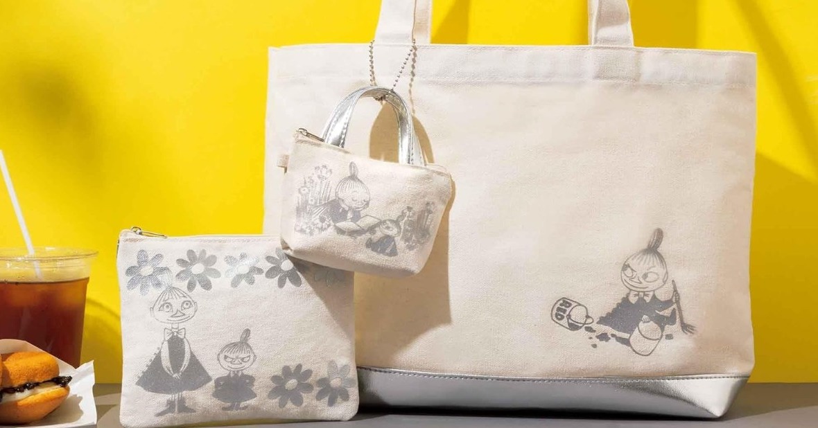 MOOMIN リトルミィバッグ、ポーチセット 幅広い用途で大活躍！リトルミイのビッグサイズで大容量のポーチが本日
