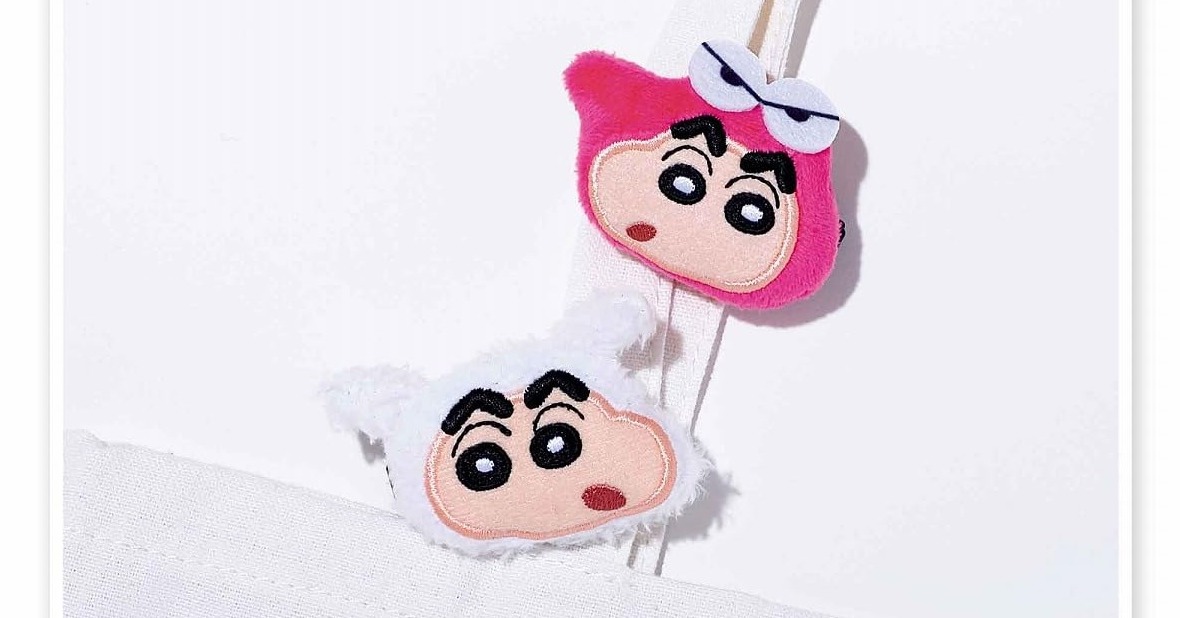 付録】クレヨンしんちゃんの初付録が登場！ ぬいぐるみポーチ＆前髪