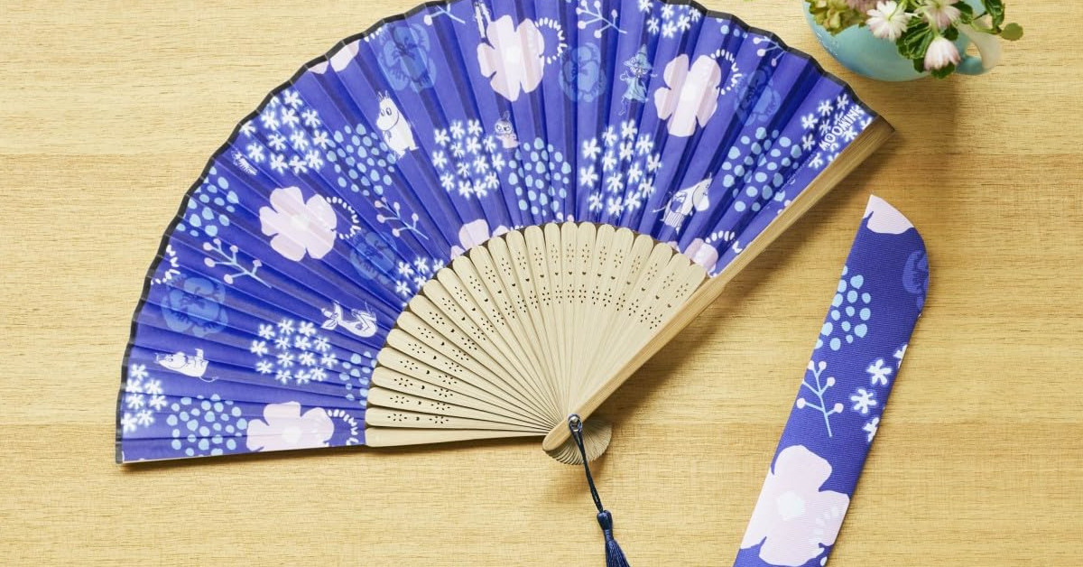 付録】ムーミンの「扇子＆収納ケース」が北欧風デザインで大人かわいい