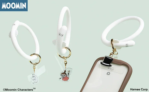 Hamee「ムーミン チャーム付きシリコンハンドストラップ」