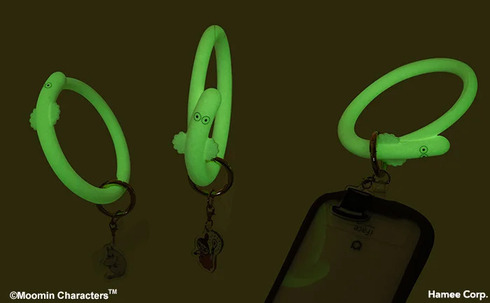 Hamee「ムーミン チャーム付きシリコンハンドストラップ」