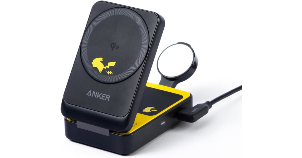 Anker ピカチュウ マグネット式ワイヤレス充電器 Anker×ピカチュウ」のコラボ充電アイテムが販売チュウ！ マグネット式