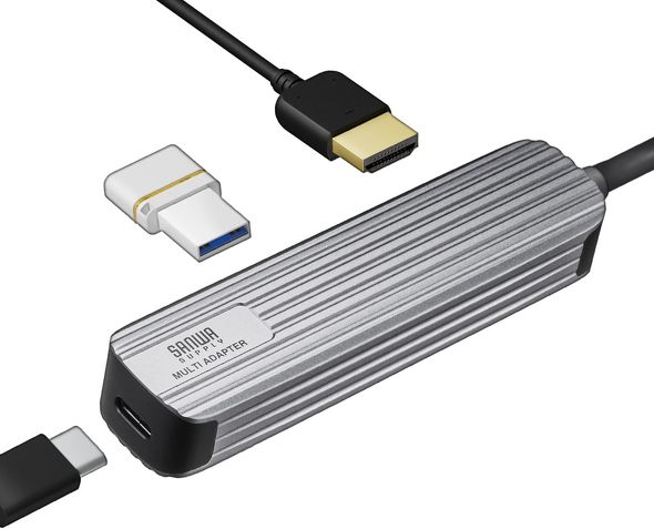 �T�����T�v���C USB�n�u HDMI�o�͑Ή� ���^�h�b�L���O�X�e�[�V���� 400-HUBC11GM