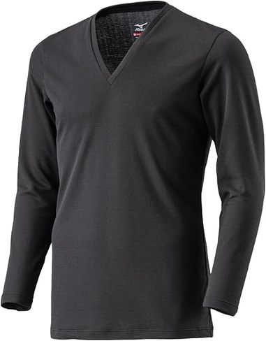 今売れている発熱インナー:ミズノ「ブレスサーモアンダーウエア 薄手 for Daily Vネック9分袖シャツ C2JAA612」