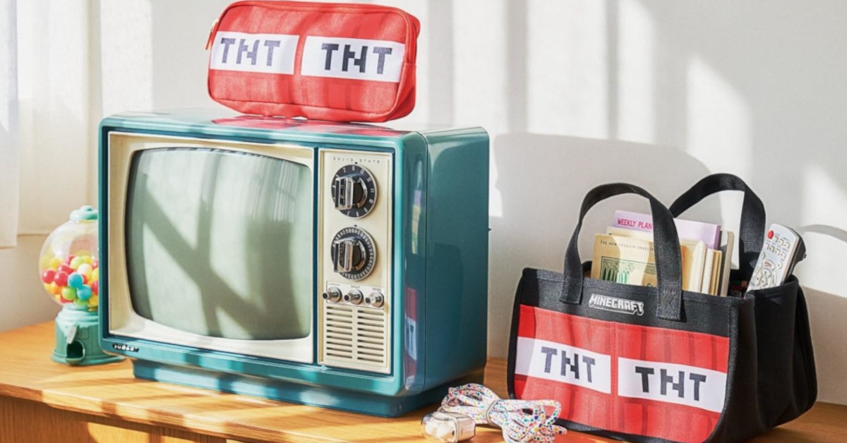 付録】マインクラフトの「トート＆ポーチ」がかわいい！ TNTと 