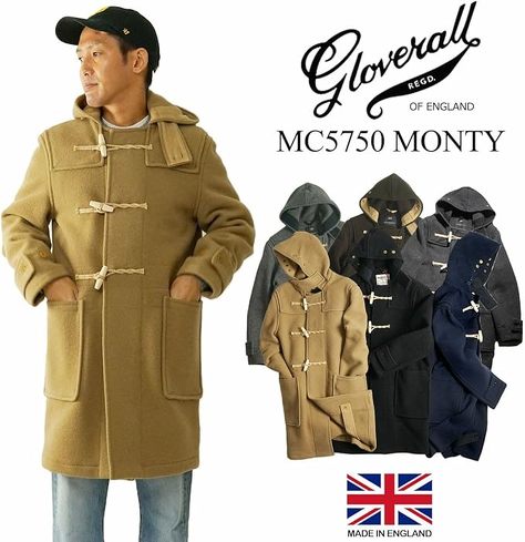今売れているメンズコート:グローバーオール「MC5750-52 ダッフルコート モンティ」