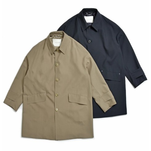 8位:MACKINTOSH「ハンビー ウールポプリンオーバーサイズドバルカラーコート」