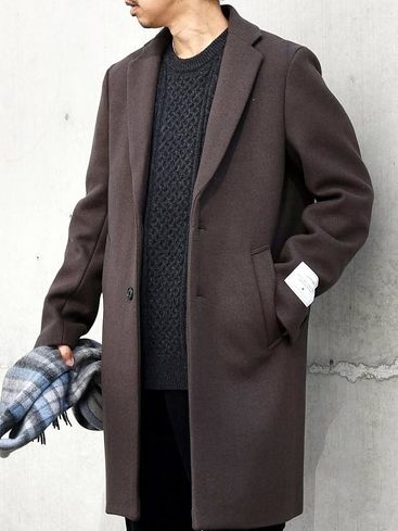 `FX^[R[gFVbvX GjBuFUTURE MELTON CHESTER COATv