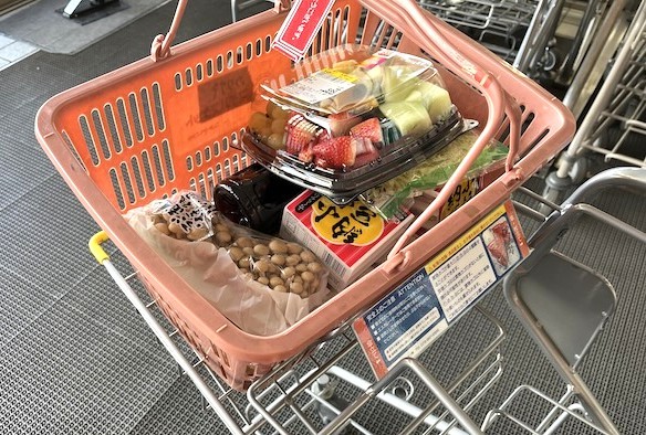 両手フリーで買い物がしやすい