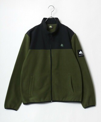 ロゴス フリース切替フルジップスタンドジャケットブルゾン