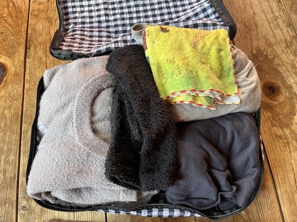 1泊分の着替えを入れてみた