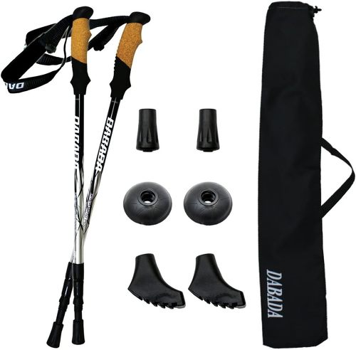 ダバダ 軽量アルミ製 トレッキングポール 2本セット