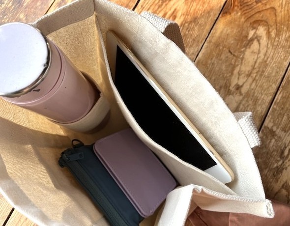 �^�u���b�g���|�P�b�g�ɓ������