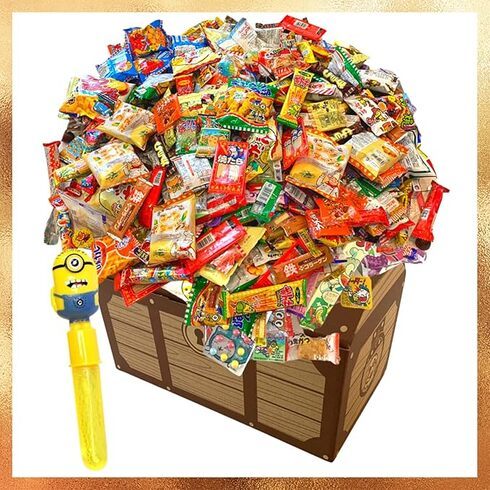 駄菓子屋あひるSHOP「駄菓子詰め合わせお楽しみ50種55点セット+おまけおもちゃ付き」