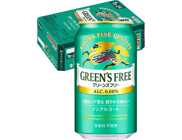 �L�����r�[���uGREEN'S FREE �m���A���R�[���r�[�� 350ml�v