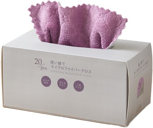LOWYA 使い捨てマイクロファイバークロス 20枚入