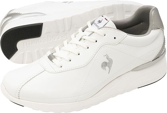 【タグ付】雨晴兼用スニーカー 24,5 ホワイト lecoqsportif 新品タグ付】雨晴兼用スニーカー 24，5 ホワイト lecoqsportif