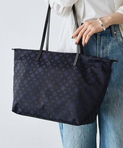 ラシット ファスナー付き ナイロントートバッグ