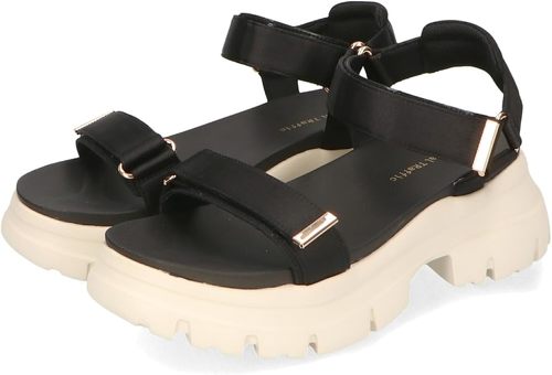 オリエンタルトラフィック サテンストラップ厚底サンダル 41215