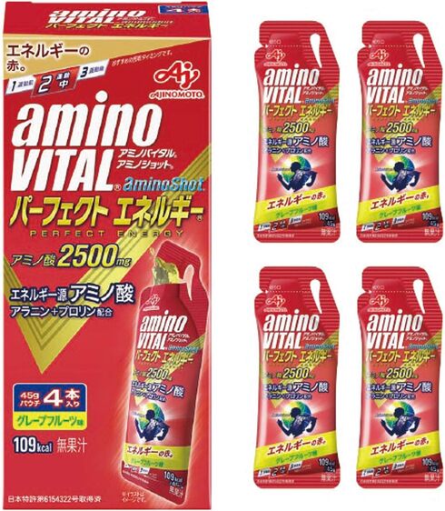 味の素「アミノバイタル アミノショット パーフェクトエネルギー グレープフルーツ味 45g×4」