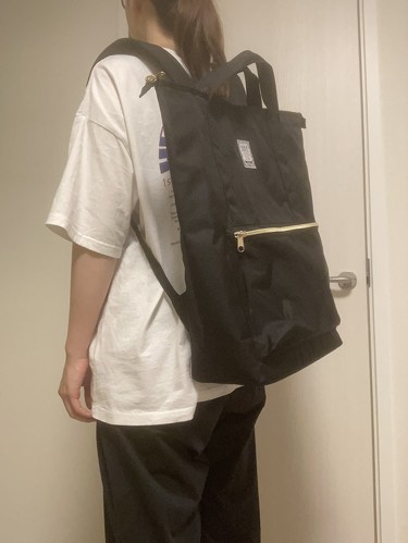 背中にしっかりとフィット