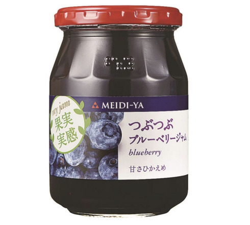 明治屋「果実実感ジャムつぶつぶブルーベリージャム 340g」