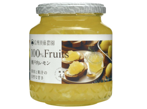 スドージャム「信州須藤農園 100%フルーツ 瀬戸内レモン 350g×2本」