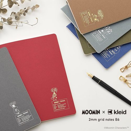 MOOMIN~kleid 2mm grid notes B6