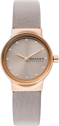 スカーゲン FREJA LILLE 二針 グレーストーン LiteHide レザーウォッチ