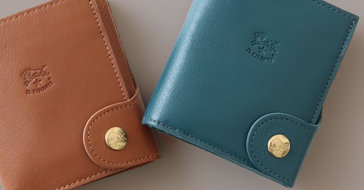 イルビゾンテ トリフォルドウォレット コンパクト マロン シボ