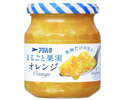 キユーピー「アヲハタ まるごと果実 オレンジ 250g」