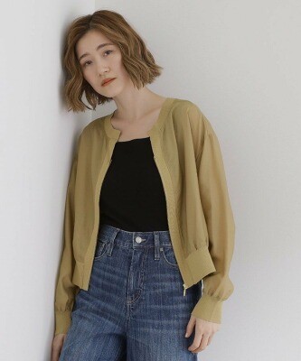 グローブ ブルゾン感覚で着られるカーディガン