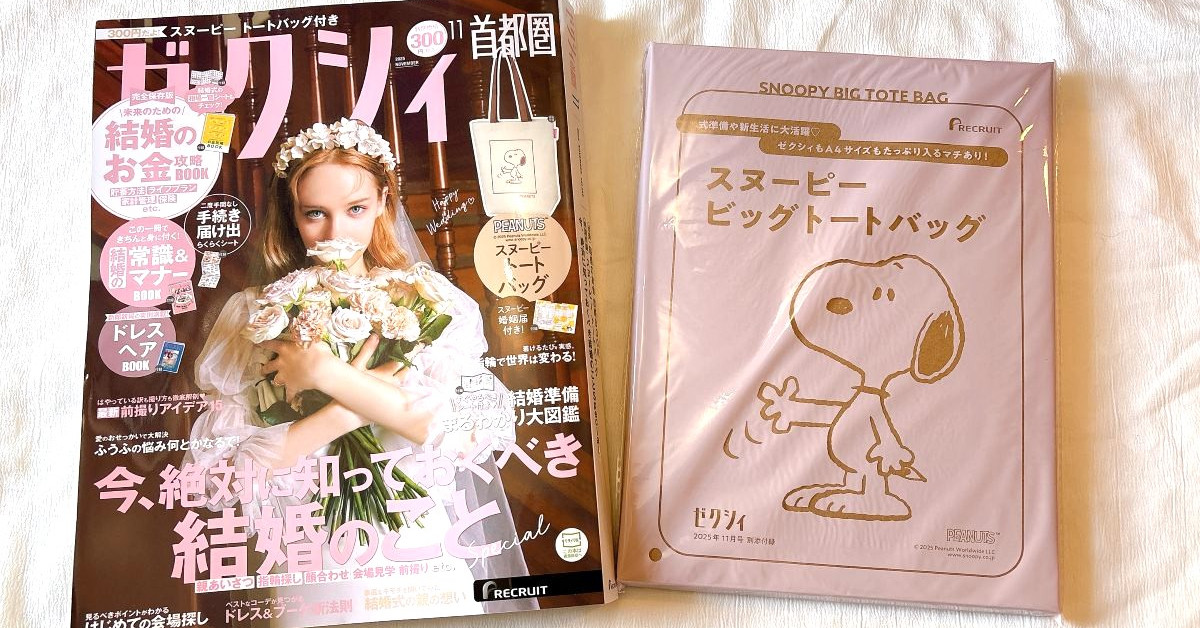 付録レビュー】300円の「スヌーピーのビッグトート」がサブバッグに