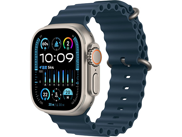 Apple Watch Ultra 2 GPS + Cellularモデル 49mmチタニウムケースとブルーオーシャンバンド(出典:<A HREF="https://amzn.to/4dwRnHF" target="_blank" rel="noopener">Amazon</A>)