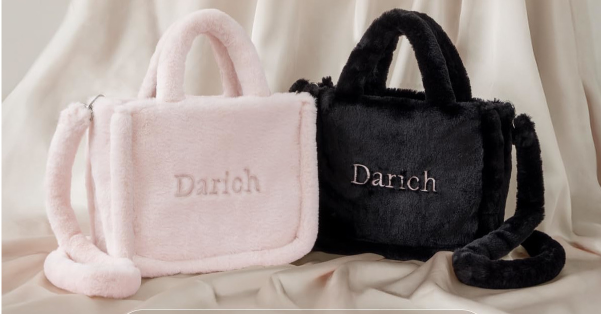 付録】ダーリッチの「ふわもこショルダーバッグ」2色が登場 高級感の