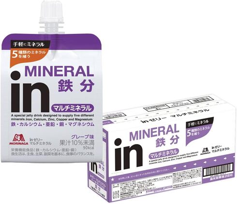 森永製菓「inゼリー マルチミネラル グレープ味 180g×6個」