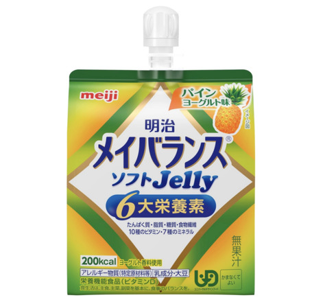 明治「メイバランスソフトゼリー パインヨーグルト味 125ml」