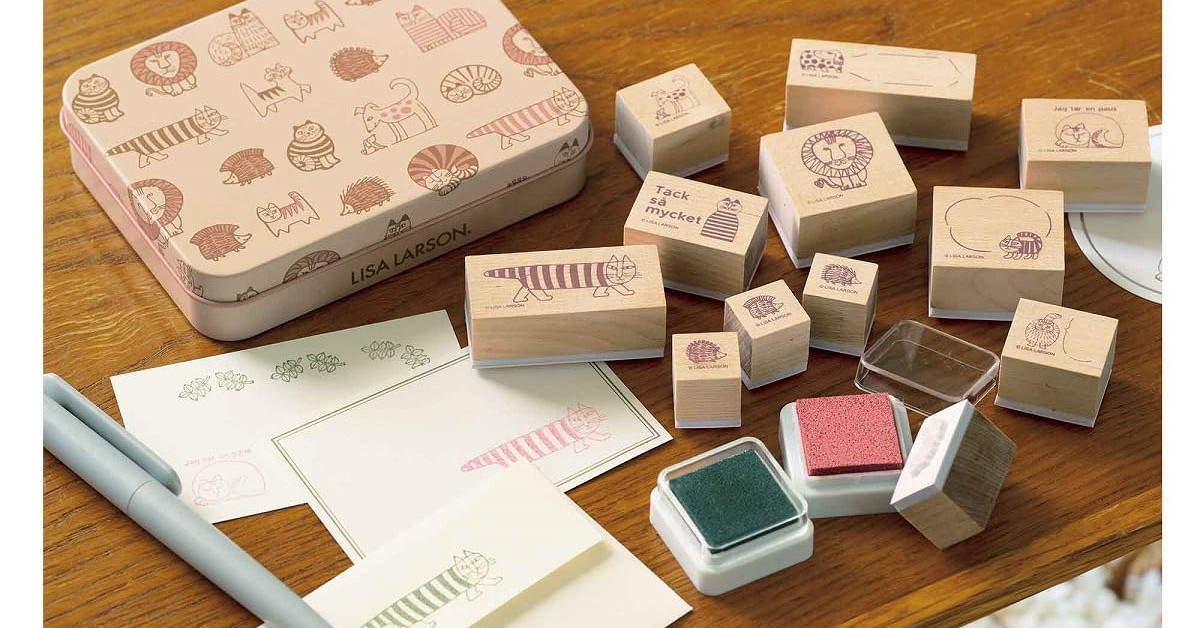 付録】リサ・ラーソンの「付録スタンプセット」が登場 ブリキ缶が大人