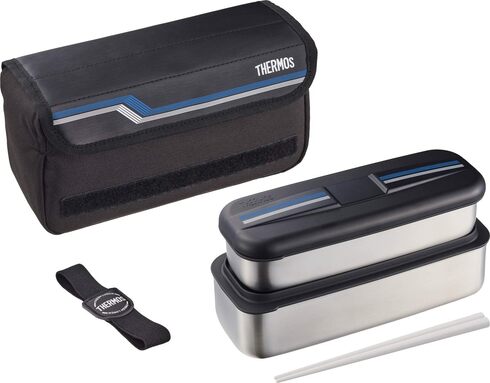 �T�[���X�iTHERMOS�j�u�X�e�����X �t���b�V�������`�{�b�N�X 1100ml ���C���u���b�N DSD-1104W L-BK�v