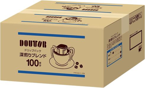ドトールコーヒー「ドリップパック 深煎りブレンド100P」