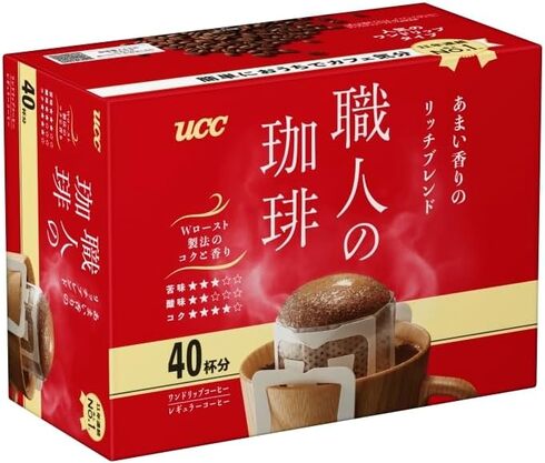 UCC「職人の珈琲 ワンドリップコーヒー あまい香りのリッチブレンド40杯」
